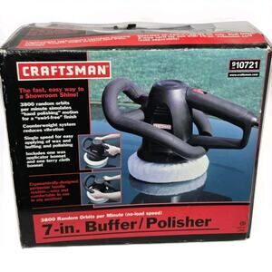 7in Car Buffer Polisher Craftsman 3800 Random Orbits Per Minute